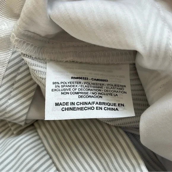 Nike Golf Dry Fit Pants 36/32 NWOT Gray White Stripe - Picture 9 of 9